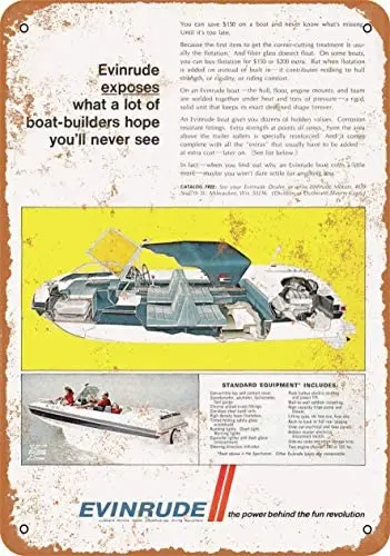 Metal Vintage Tin Sign 1968 Evinrude Speed Boats-Metal Tin Signs, Home Kitchen Wall Retro Poster Plaque Mural Bar Pub Coffee D
Metal Vintage Tin Sign 1968 Evinrude Speed Boats-Metal Tin Signs, Home Kitchen Wall Retro Poster Plaque Mural Bar Pub Coffee D