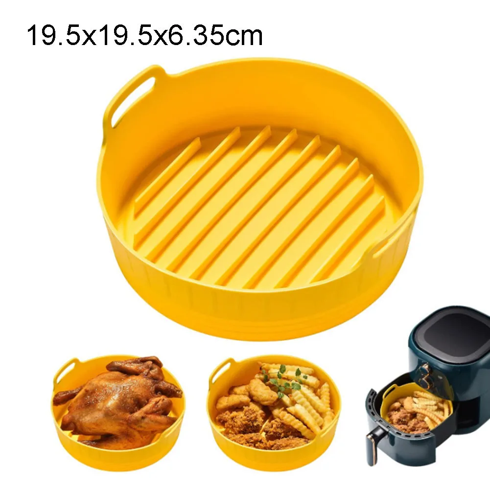 1pc Silicone Air Fryer Non-stick Pan Lined Microwave Oven Skillet Steamer Cooking Kitchen Accessory Yellow Bakeware Baking
1pc Silicone Air Fryer Non-stick Pan Lined Microwave Oven Skillet Steamer Cooking Kitchen Accessory Yellow Bakeware Baking