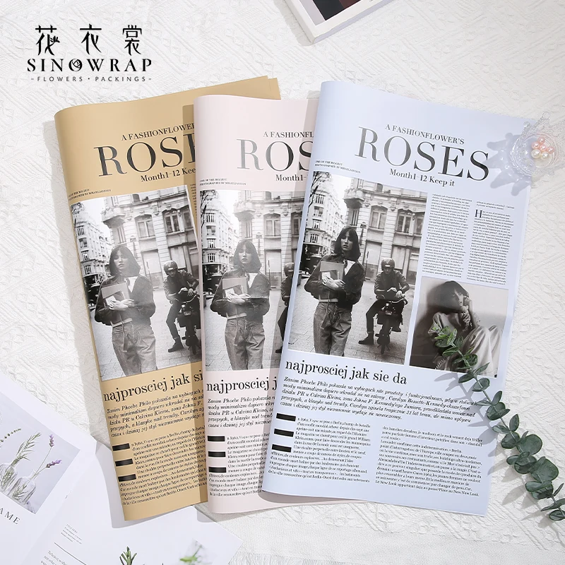 Sinowrap 20pcs Flower Wrapping Papers One Side Printed Bouquet Wrapping Papel DIY Bouquet Wrappers Florist Supplies Customizable
Sinowrap 20pcs Flower Wrapping Papers One Side Printed Bouquet Wrapping Papel DIY Bouquet Wrappers Florist Supplies Customizable
