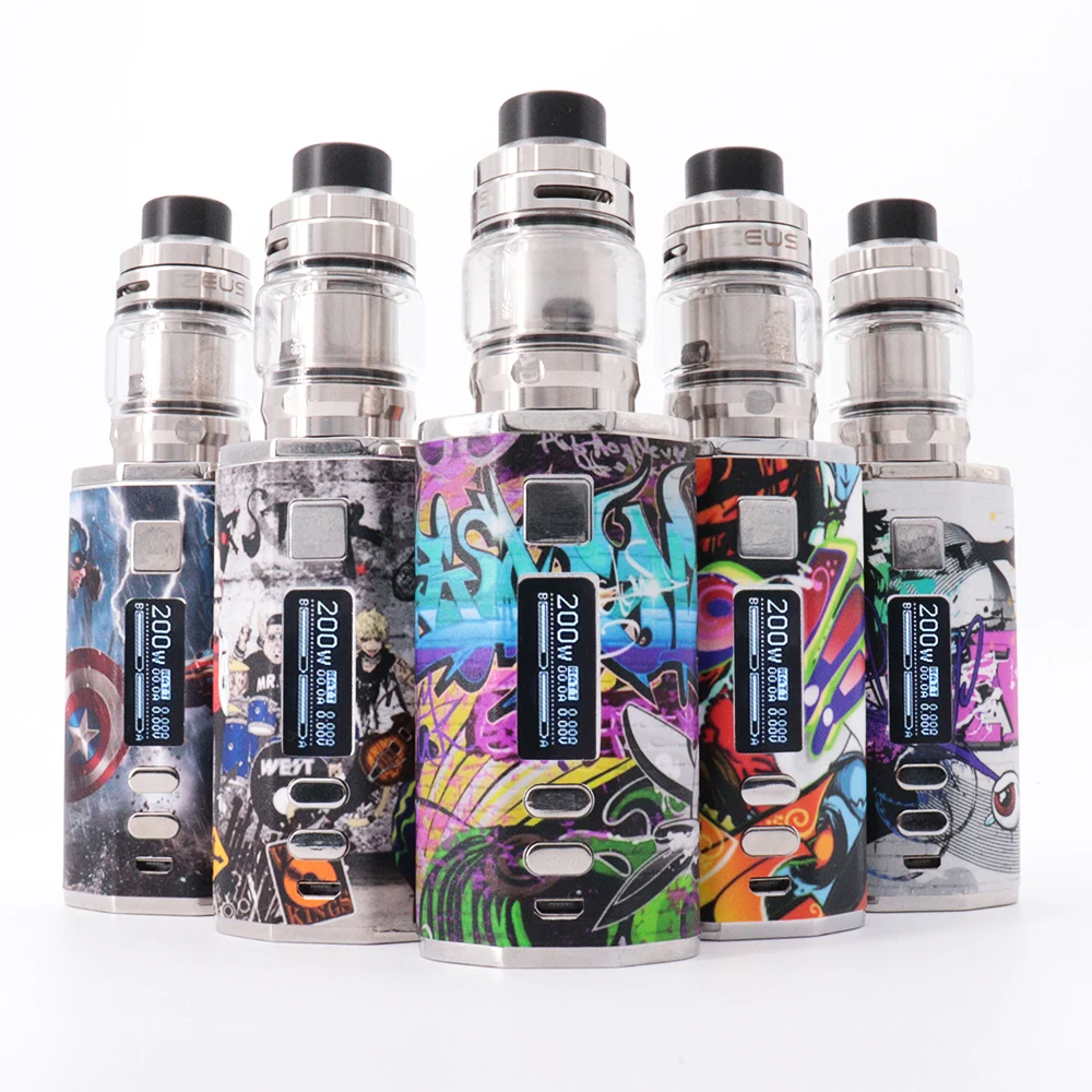 

200W Box Mod VAPE Kit Electronic Cigarette 4400mah Battery Zeus Sub Ohm Rta 5ml Capacity Tank Atomizer Vapor Kit E-cigarettes