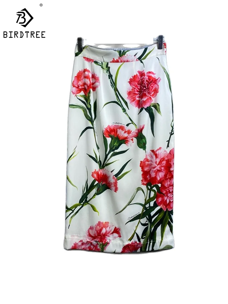 Birdtree 100%Real Mulberry Silk Skirts Women Flowers Print High Waisted Office Workwear Pencil Skirts New Spring Autumn B36021QM
Birdtree 100%Real Mulberry Silk Skirts Women Flowers Print High Waisted Office Workwear Pencil Skirts New Spring Autumn B36021QM