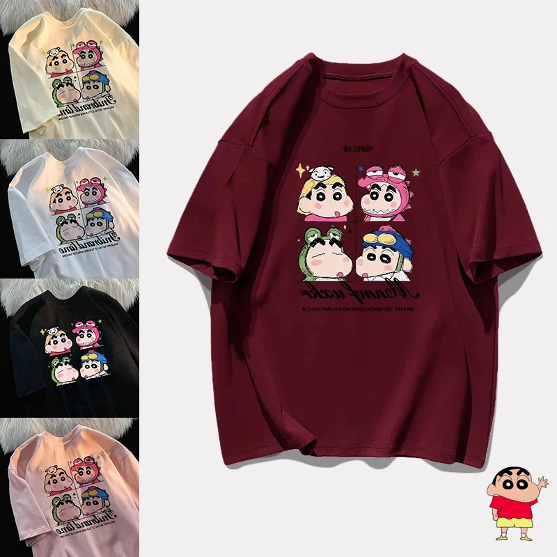 Kawaii Crayon Shin-Chan Summer Cute T-Shirt Round Neck Loose Casual Short Sleeves Cartoon Print Ins Girl Birthday Gifts
Kawaii Crayon Shin-Chan Summer Cute T-Shirt Round Neck Loose Casual Short Sleeves Cartoon Print Ins Girl Birthday Gifts