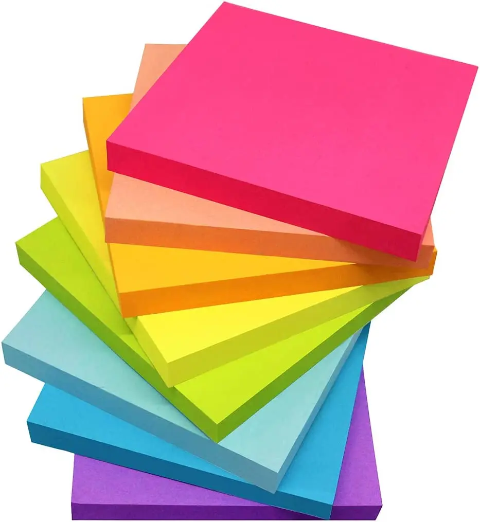 (8 Pack) Sticky Notes 3x3 Inches,Bright Colors Self-Stick Pads, Easy to Post for Home, Office, Notebook, 82 Sheets/pad
(8 Pack) Sticky Notes 3x3 Inches,Bright Colors Self-Stick Pads, Easy to Post for Home, Office, Notebook, 82 Sheets/pad