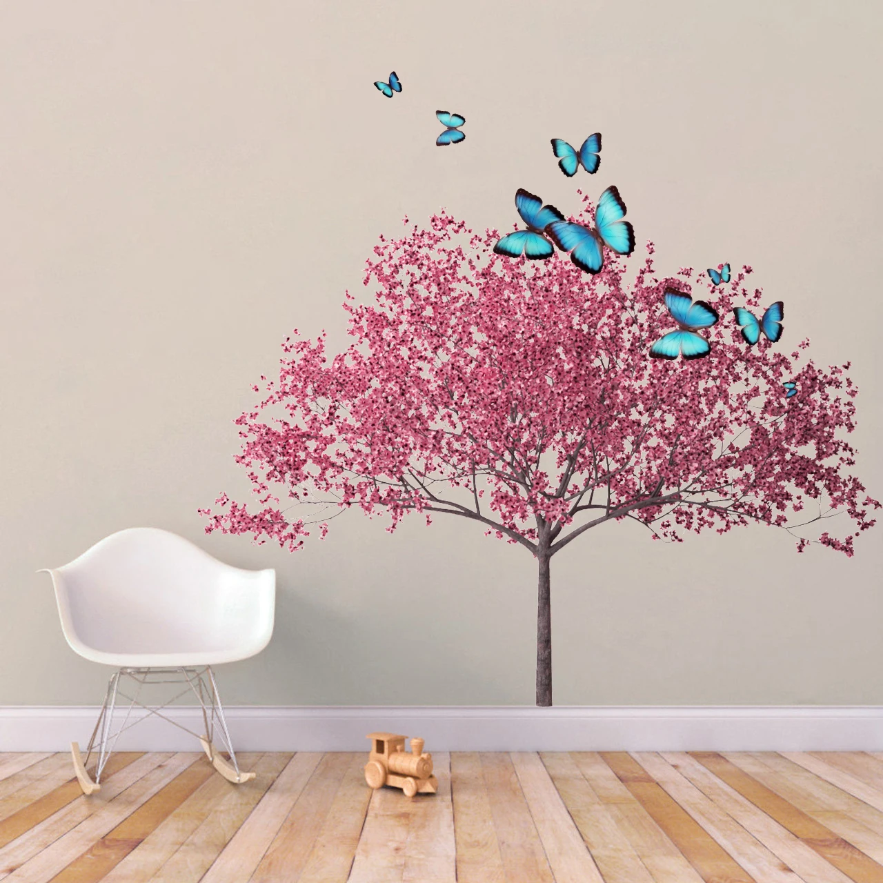 cherry blossom tree butterfly Wall Stickers Children Baby Room Ceiling Roof Mural Home Decor Self Adhesive Wall Sticker
cherry blossom tree butterfly Wall Stickers Children Baby Room Ceiling Roof Mural Home Decor Self Adhesive Wall Sticker