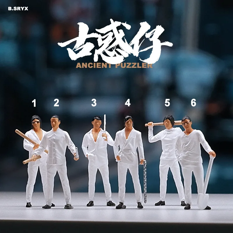 Resin Hand Painting 1/64 Hong Kong Film Gangster Characters Miniature Figure Model Props Creative Photography Display Collectio
Resin Hand Painting 1/64 Hong Kong Film Gangster Characters Miniature Figure Model Props Creative Photography Display Collectio