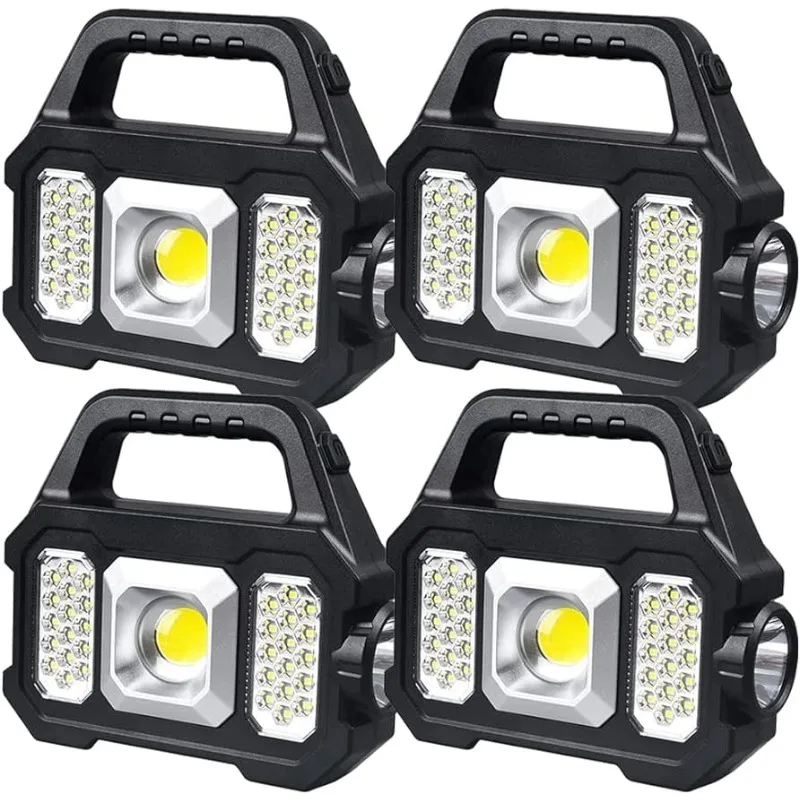 Portable Floodlight Work Light Waterproof LED Searchlight Spotlight with,3Light Sources 6Modes, Camping Hiking Emergency 4PACK
Portable Floodlight Work Light Waterproof LED Searchlight Spotlight with,3Light Sources 6Modes, Camping Hiking Emergency 4PACK