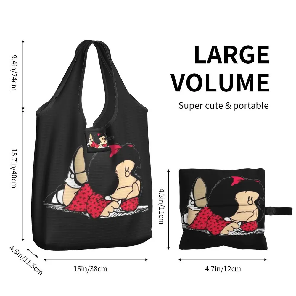 Custom Vintage Mafalda Manga Grocery Shopping Bag 68 S5dc13eabe3974ffe8ce1ed1dd401c676y