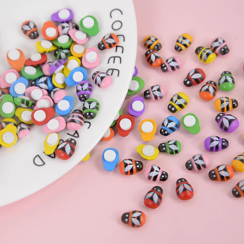 100pcs Yellow Colorful Bee Insect Mini Craft Miniature Fairy Garden Home Ornaments Wooden Diy Stickers Micro Landscape Accessory
100pcs Yellow Colorful Bee Insect Mini Craft Miniature Fairy Garden Home Ornaments Wooden Diy Stickers Micro Landscape Accessory