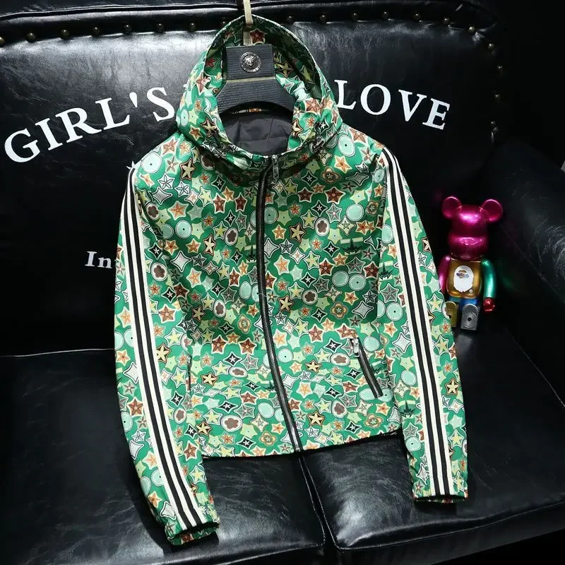 Men's New Trendy Ribbon Spliced Jacket Hooded Casual Fashion Slim Fit Coat Youth Personalized Coat
Men's New Trendy Ribbon Spliced Jacket Hooded Casual Fashion Slim Fit Coat Youth Personalized Coat
