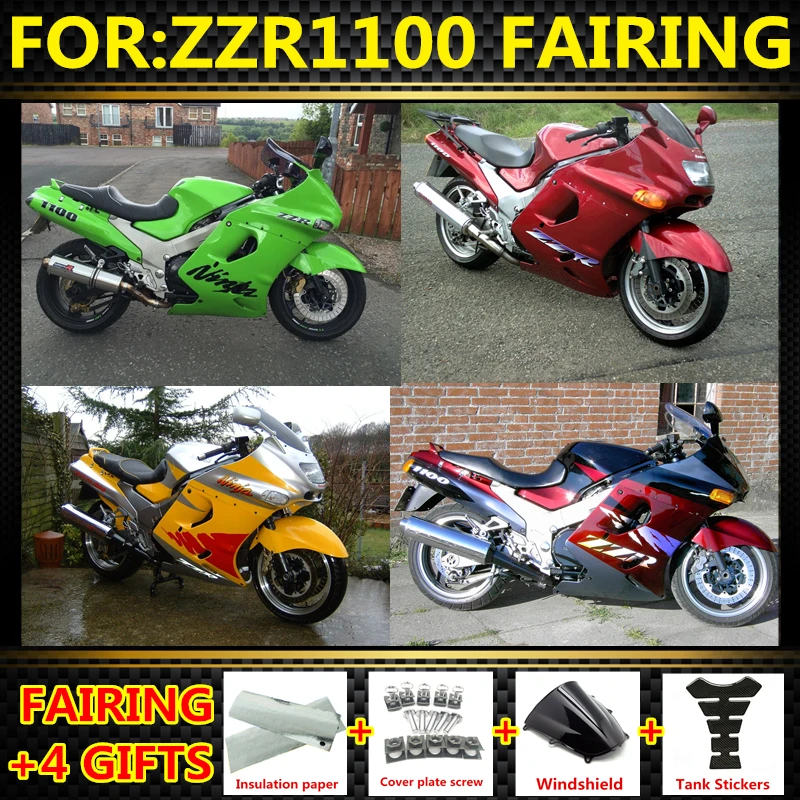 Motorcycle Fairing Set Body Kit Plastic For ZZR1100 ZZR 1100D 1993 1994 1995 1996 1997 - 2002 Accessories Full fairings Bodywork
Motorcycle Fairing Set Body Kit Plastic For ZZR1100 ZZR 1100D 1993 1994 1995 1996 1997 - 2002 Accessories Full fairings Bodywork