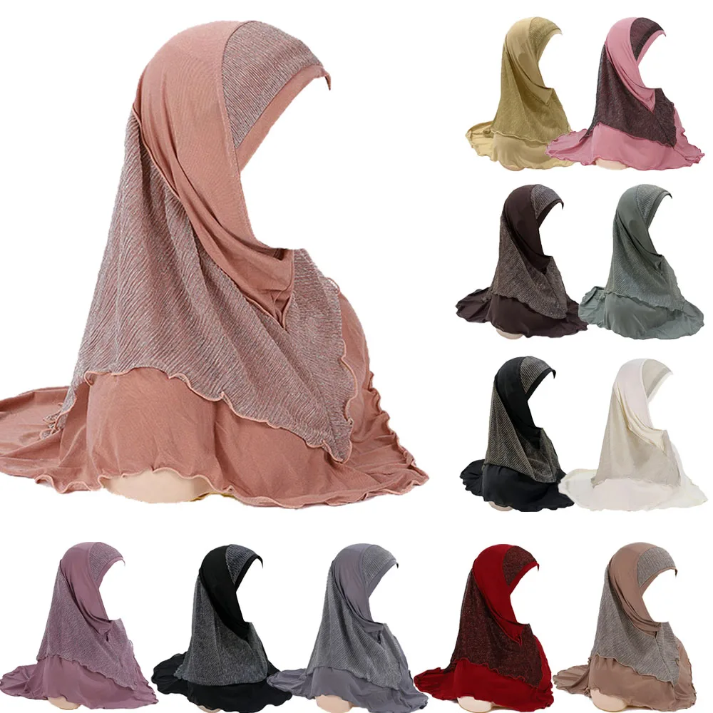 One Piece Muslim Women Amira Instant Hijabs Pull On Ready Wear Cap Hats Islamic Scarf Head Wrap Shawls Bonnet Chemo Turban Cover
One Piece Muslim Women Amira Instant Hijabs Pull On Ready Wear Cap Hats Islamic Scarf Head Wrap Shawls Bonnet Chemo Turban Cover