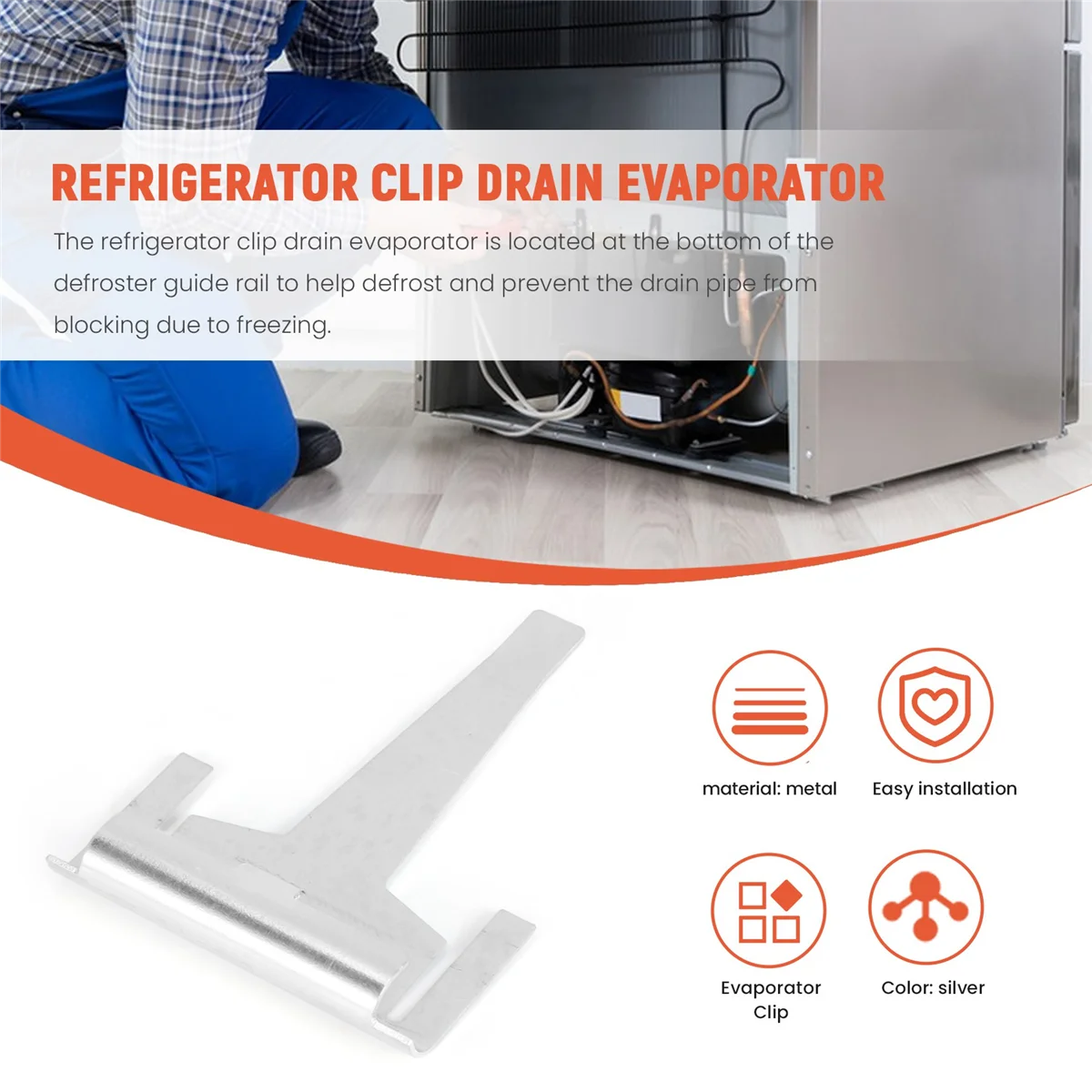 DA61-06796A Refrigerator Clip Drain Evaporator - for Samsung Refrigerators - Replaces PS4145120 AP5579885 - PACK OF 4
DA61-06796A Refrigerator Clip Drain Evaporator - for Samsung Refrigerators - Replaces PS4145120 AP5579885 - PACK OF 4