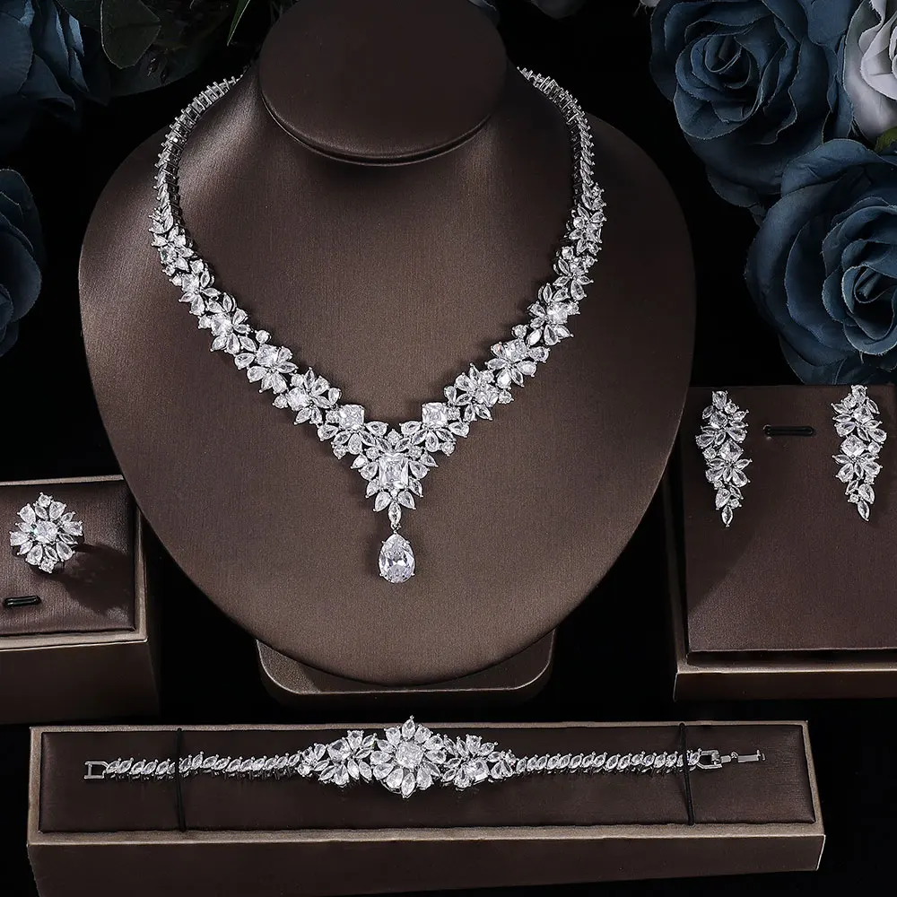 Luxury 4pcs Sets Sparkling Crystal Wedding Bridal Shinning Jewelry Accessory For Bride Party Date Queen Gift
Luxury 4pcs Sets Sparkling Crystal Wedding Bridal Shinning Jewelry Accessory For Bride Party Date Queen Gift