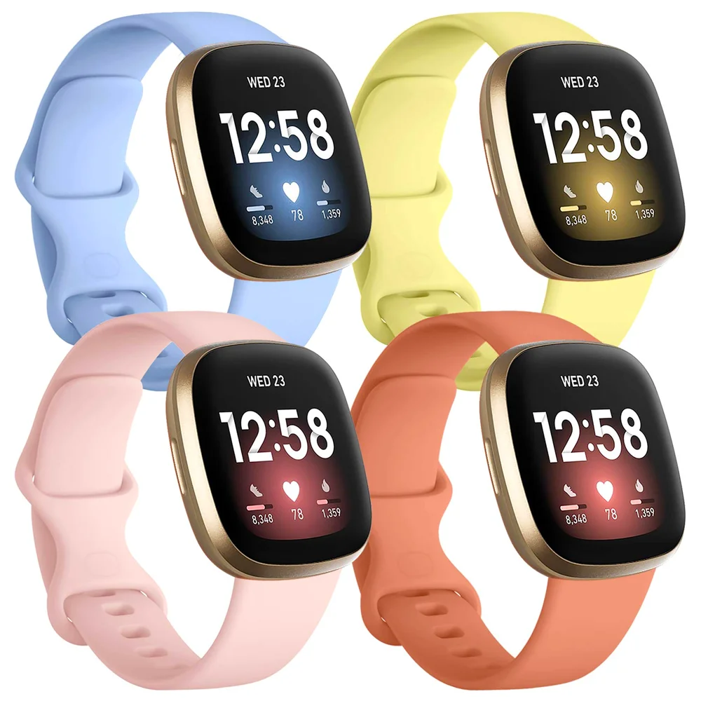 

Silicone Watch Band For Fitbit Versa 3 strap Soft smartwatch Correa sport Bracelet For Fitbit Sense Versa3 Watchband Accessories