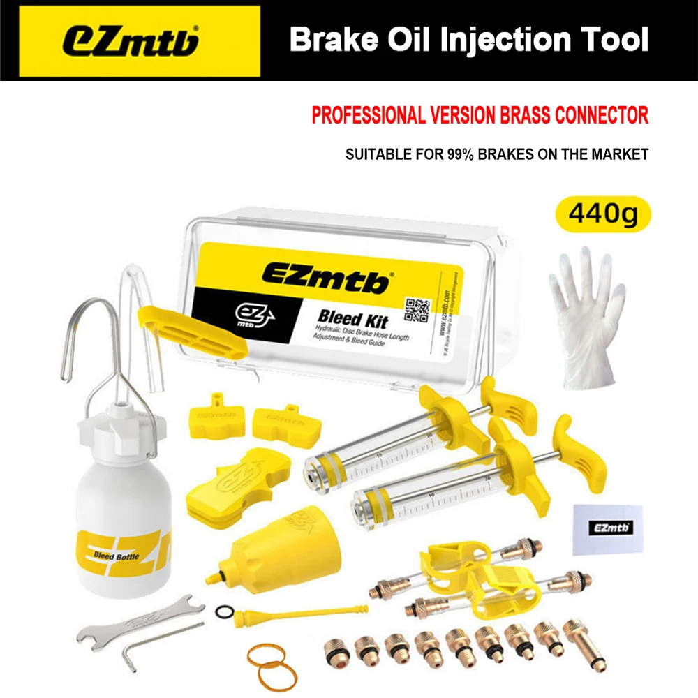 Ezmtb Bicycle Hydraulic Disc Brake Oil Bleed Kit Tools For SHIMANO, SRAM, Avid, MAGURA Series MTB Road Bike Brake Repair Tool
Ezmtb Bicycle Hydraulic Disc Brake Oil Bleed Kit Tools For SHIMANO, SRAM, Avid, MAGURA Series MTB Road Bike Brake Repair Tool