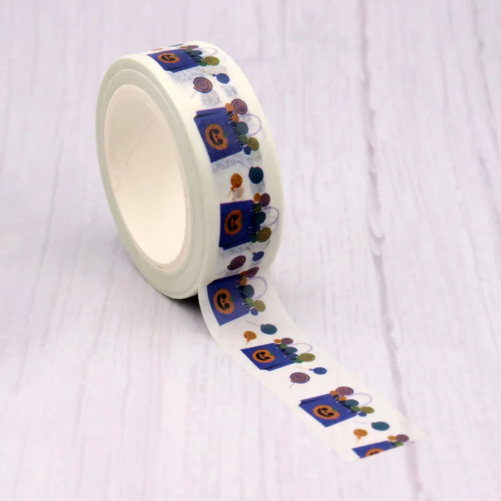 2022 NEW 1PC 15mm*10m Halloween Pumpkin Candy Shopping Decorative Bone Washi Tape Scrapbooking Masking Tape School Office Supply
2022 NEW 1PC 15mm*10m Halloween Pumpkin Candy Shopping Decorative Bone Washi Tape Scrapbooking Masking Tape School Office Supply