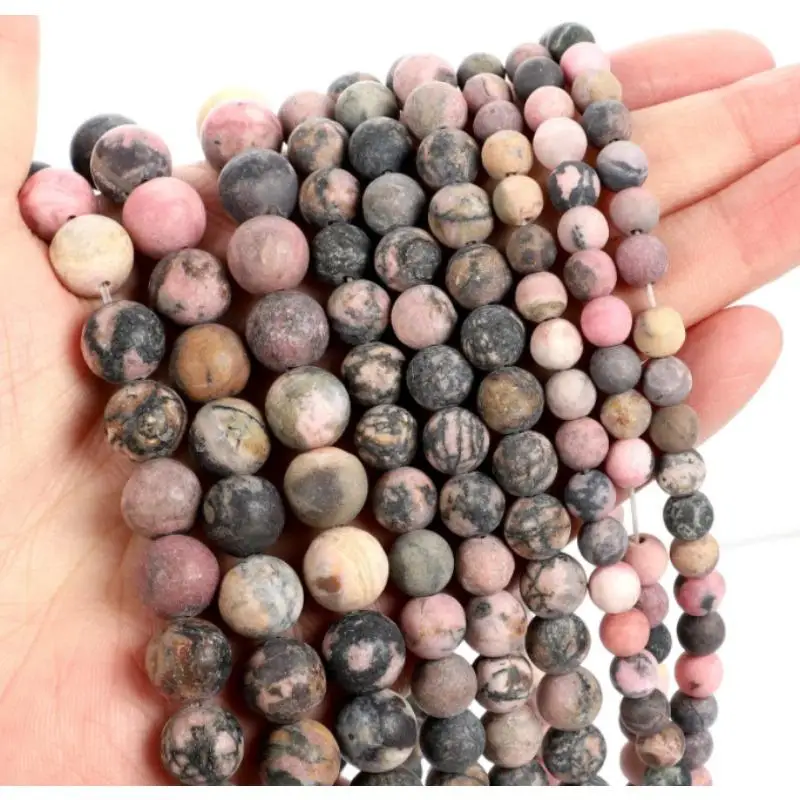 Fashion Natural Stone Frosted Rhodochrosite Charm Loose Bead DIY Round Beads Jewelry Accessories
Fashion Natural Stone Frosted Rhodochrosite Charm Loose Bead DIY Round Beads Jewelry Accessories