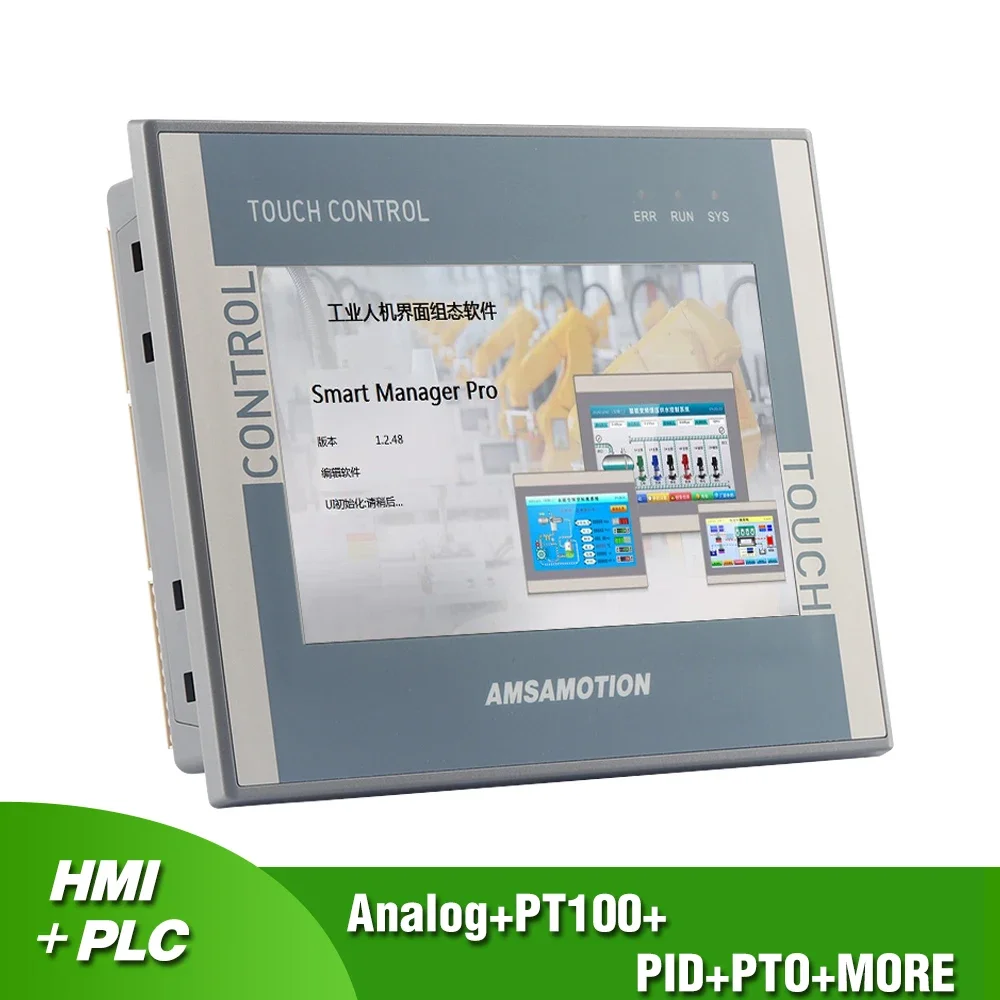 

All-in-one Integrator Controller of HMI PLC HS7A-32MRT HS7A-32MR Operate Panel Transistor Relay 2 Way PT100