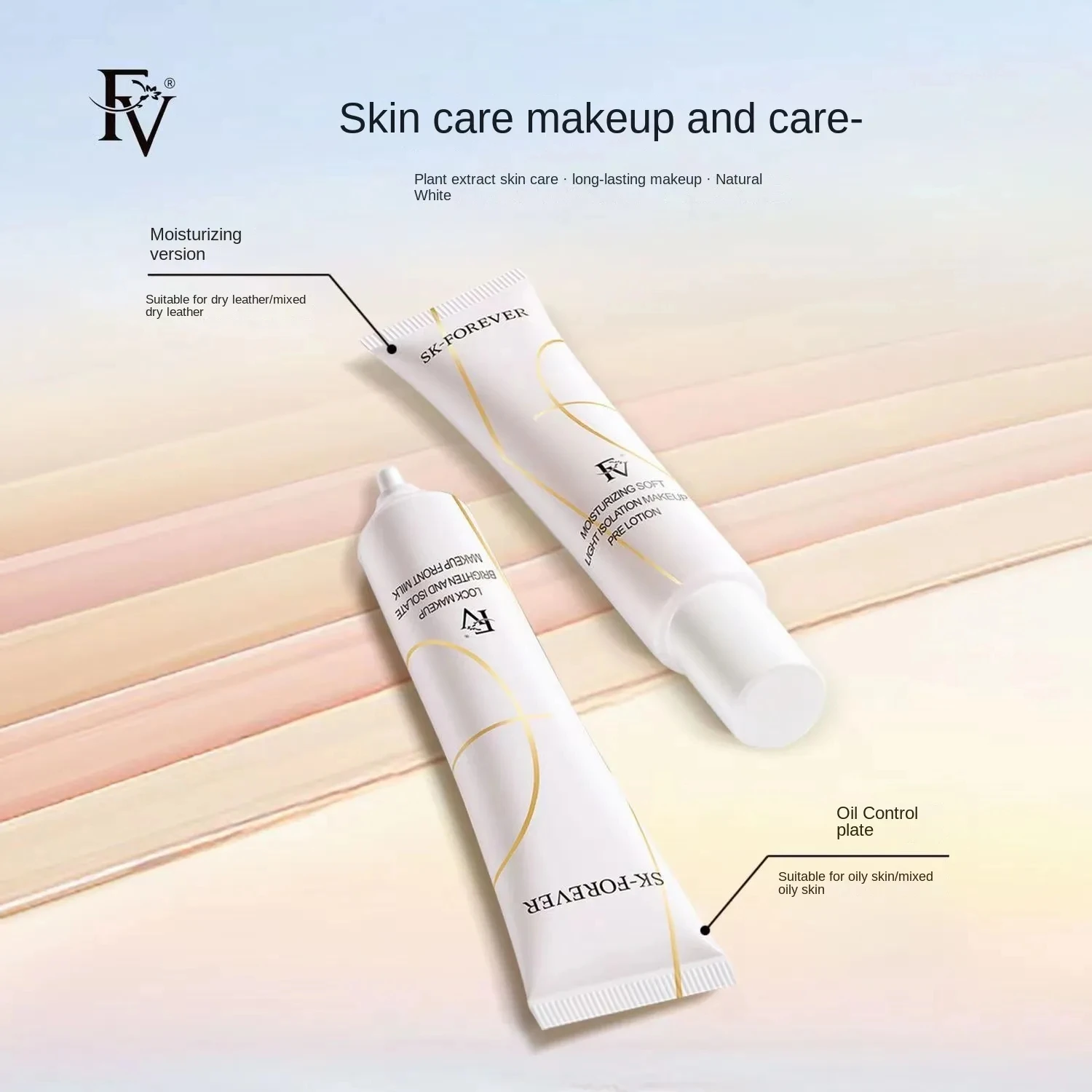 

FV Original Makeup Base Face Primer Invisible Pore Moisturizing Oil Control Long-lasting Concealer Waterproof Cosmetic BB Cream
