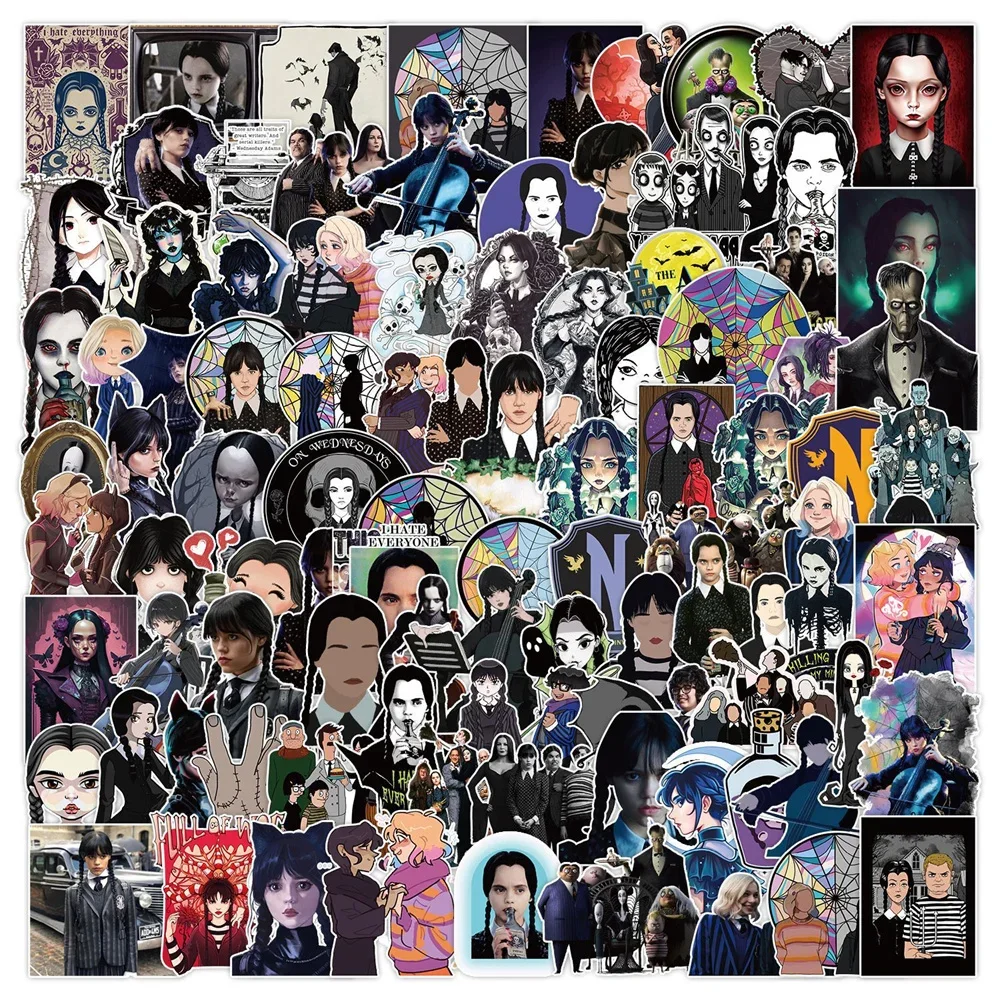 10/30/50PCS New INS Wednesday Stickers Cartoon Creative Animation iPad Computer Desk Luggage Car Decoration Waterproof Wholesale
10/30/50PCS New INS Wednesday Stickers Cartoon Creative Animation iPad Computer Desk Luggage Car Decoration Waterproof Wholesale