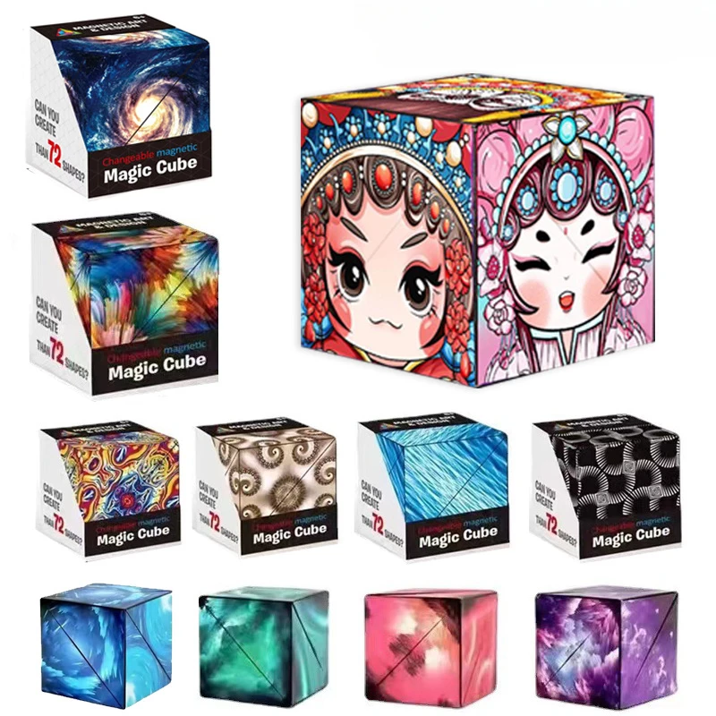 NEW Changeable Magic Infinite Cosmic Cube Magnetic Magic Cube Anti Stress 3D Hand Flip Puzzle Cube Kids Stress Reliever Fidget
NEW Changeable Magic Infinite Cosmic Cube Magnetic Magic Cube Anti Stress 3D Hand Flip Puzzle Cube Kids Stress Reliever Fidget