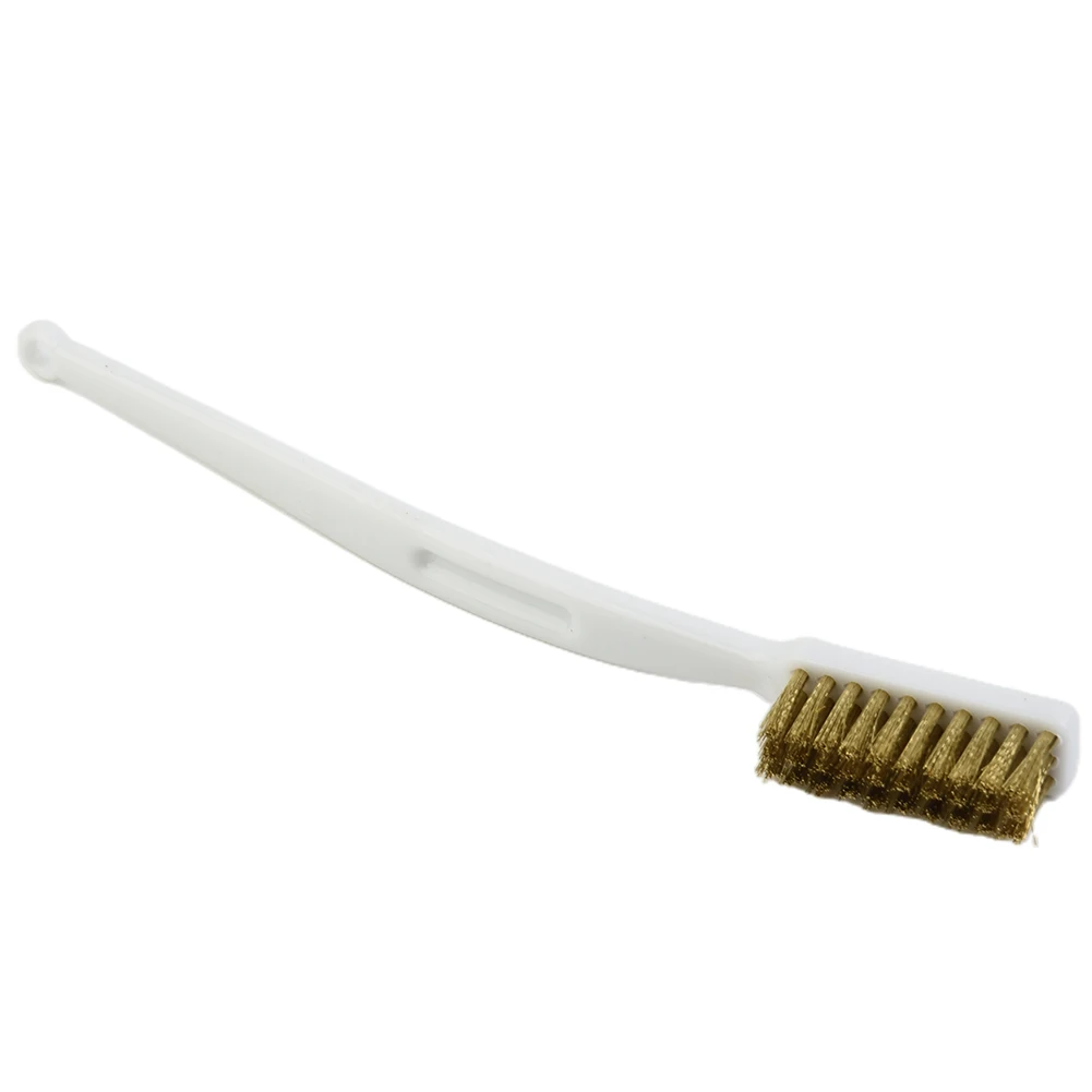 1pcs Mini Wire Brush White Plastic Handle Brass Wire Brush Stainless Steel Nylon Metal Rust Cleaning Machine Polishing Brush
1pcs Mini Wire Brush White Plastic Handle Brass Wire Brush Stainless Steel Nylon Metal Rust Cleaning Machine Polishing Brush