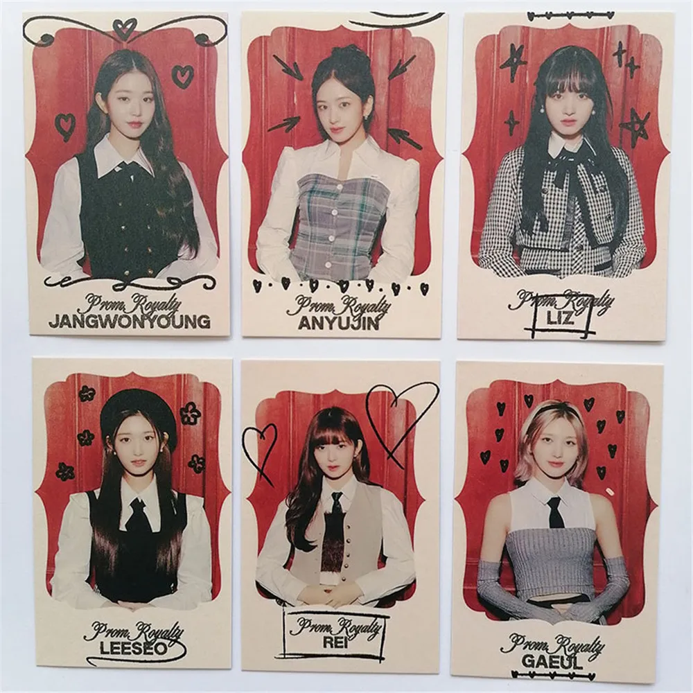 

Kpop фотография новый альбом для выпускных маток фото ломо-карточка Юин Гаэль вонджой Лиз Рей Leeseo Коллекция подарков для поклонников
