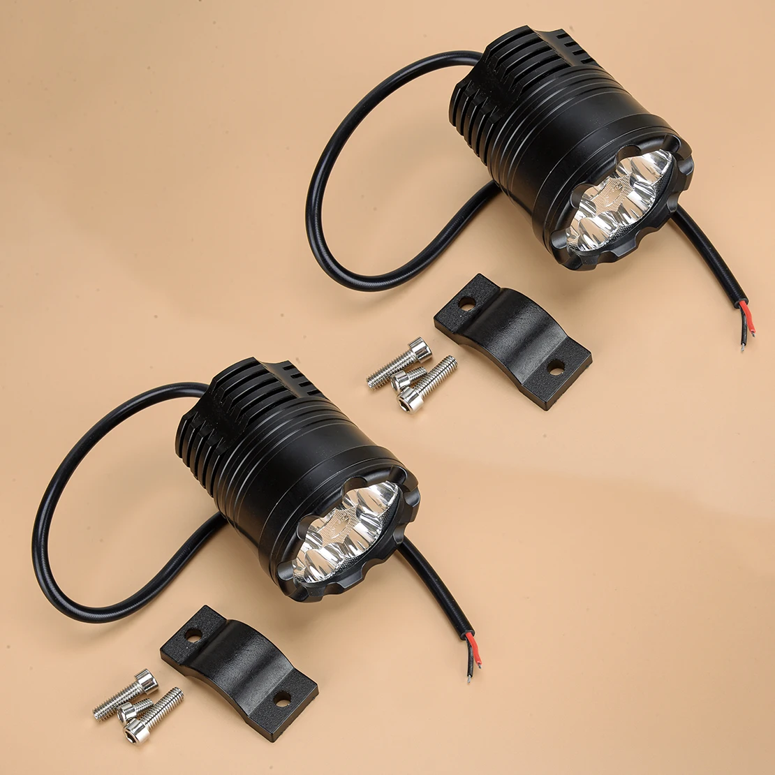 12V-36V 2Pcs Motorcycle Front LED Spot Light Headlight Fog Driving Lamp Super White Bright Universal 6SMD 6000K-6500k 2000LM 30W
12V-36V 2Pcs Motorcycle Front LED Spot Light Headlight Fog Driving Lamp Super White Bright Universal 6SMD 6000K-6500k 2000LM 30W
