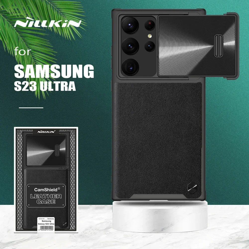 Чехол Nillkin для Samsung Galaxy S23 Ultra, кожаный чехол для камеры, задняя крышка для Samsung S23 Plus, зеркальный объектив
Чехол Nillkin для Samsung Galaxy S23 Ultra, кожаный чехол для камеры, задняя крышка для Samsung S23 Plus, зеркальный объектив