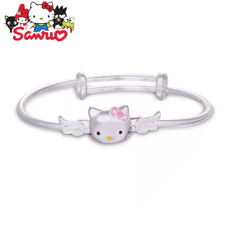 Sanrio Hello Kitty Silver Kids KT Cat Bracelet Women's Solid Vera Japanese Bracelet Jewelry Ornaments Couple Christmas Gifts
Sanrio Hello Kitty Silver Kids KT Cat Bracelet Women's Solid Vera Japanese Bracelet Jewelry Ornaments Couple Christmas Gifts