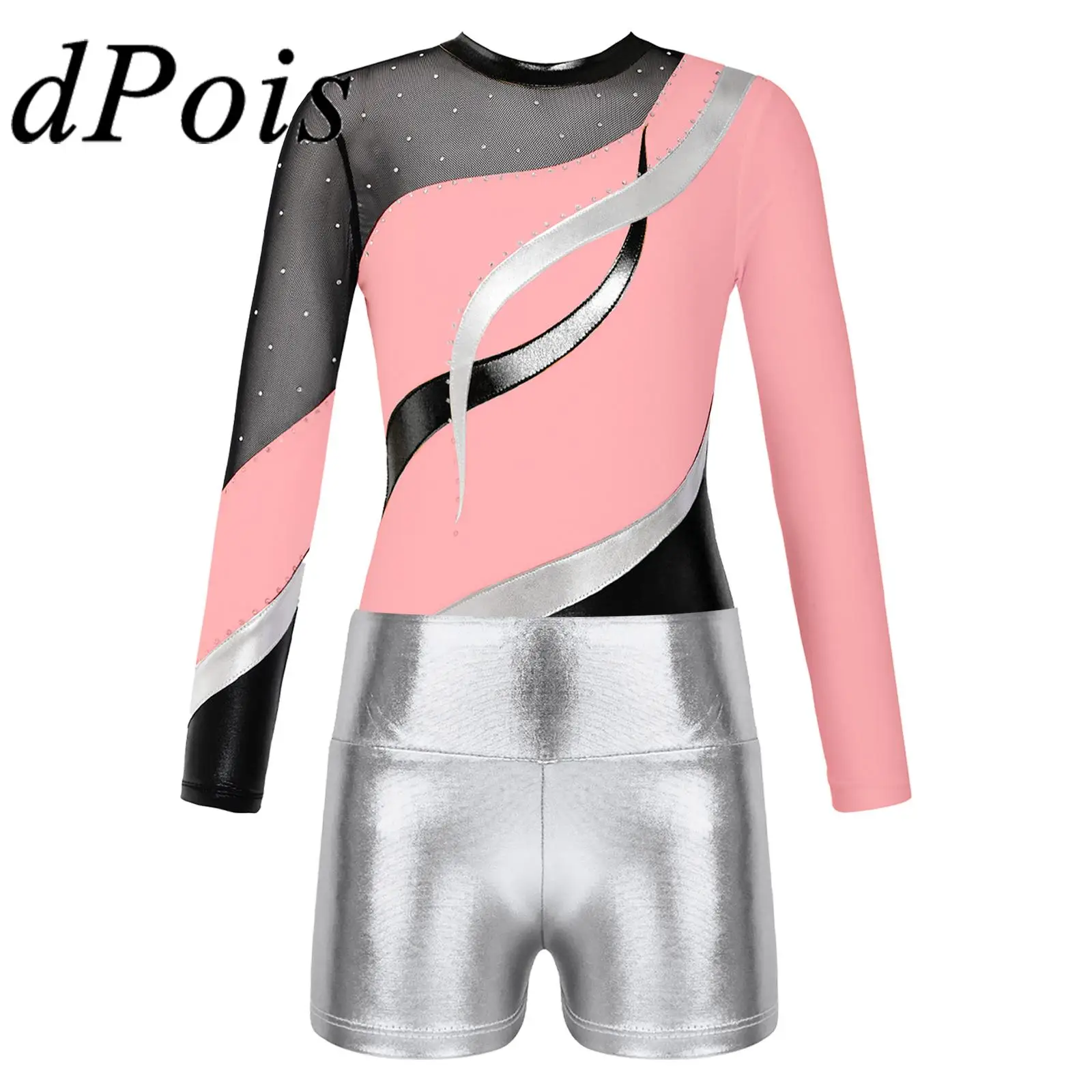 Children Dance Wear Skating Jumpsuit Gymnastics Bodysuit for Girls Kids Long Sleeve Shiny Ballet Dance Leotard with Shorts
Children Dance Wear Skating Jumpsuit Gymnastics Bodysuit for Girls Kids Long Sleeve Shiny Ballet Dance Leotard with Shorts