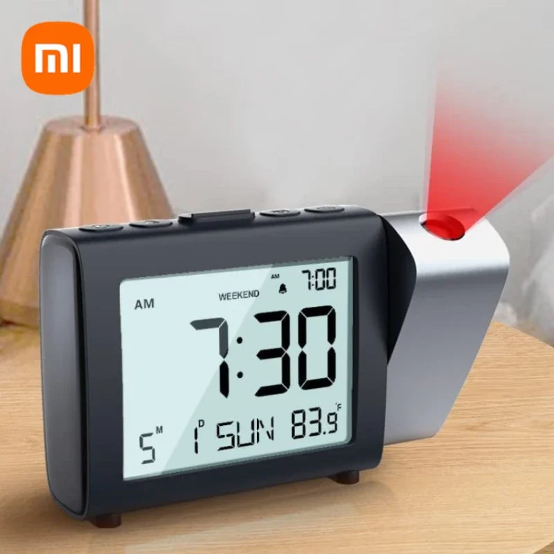 Xiaomi Digital Projection Alarm Clock Electronic Desktop Table Alarm Clock with Temperature Time Projector Digital Table Clocks
Xiaomi Digital Projection Alarm Clock Electronic Desktop Table Alarm Clock with Temperature Time Projector Digital Table Clocks