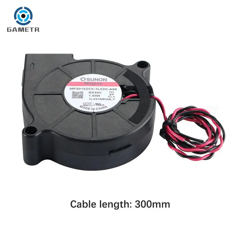 Sunon 3D Printer Blower Fan 5015 24V 0.41A Double Bearing Fan Centrifugal DC Cooling Turbo Fan 5015S for voron Stealthburner
Sunon 3D Printer Blower Fan 5015 24V 0.41A Double Bearing Fan Centrifugal DC Cooling Turbo Fan 5015S for voron Stealthburner