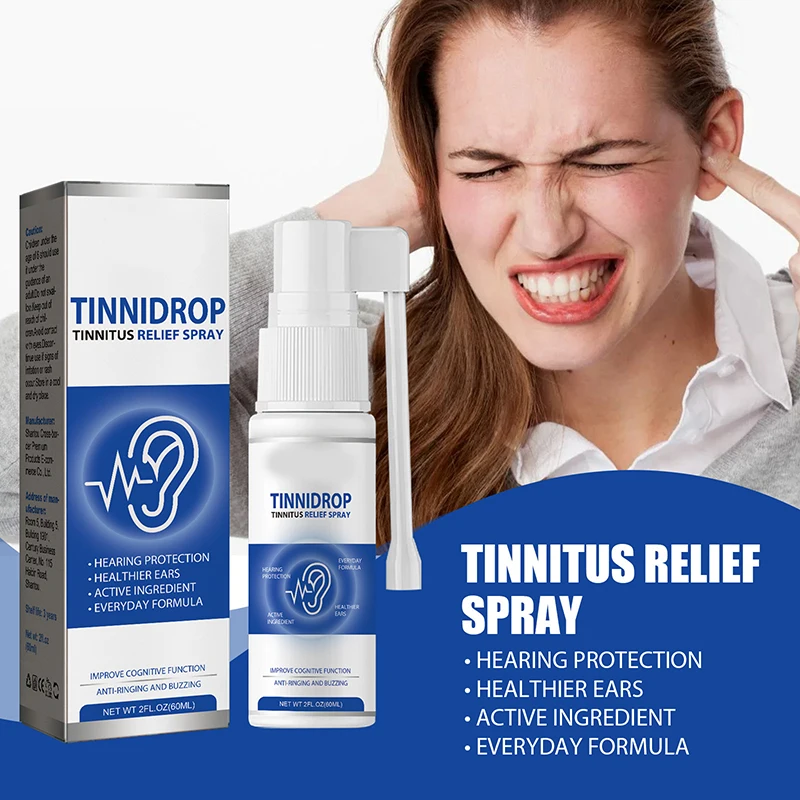 60ml Tinnitus Relief Spray Clean Ear Canal Blockage Improve Listening Tinnitus Deafness Sore Relief Ear Cleaning Liquid
60ml Tinnitus Relief Spray Clean Ear Canal Blockage Improve Listening Tinnitus Deafness Sore Relief Ear Cleaning Liquid