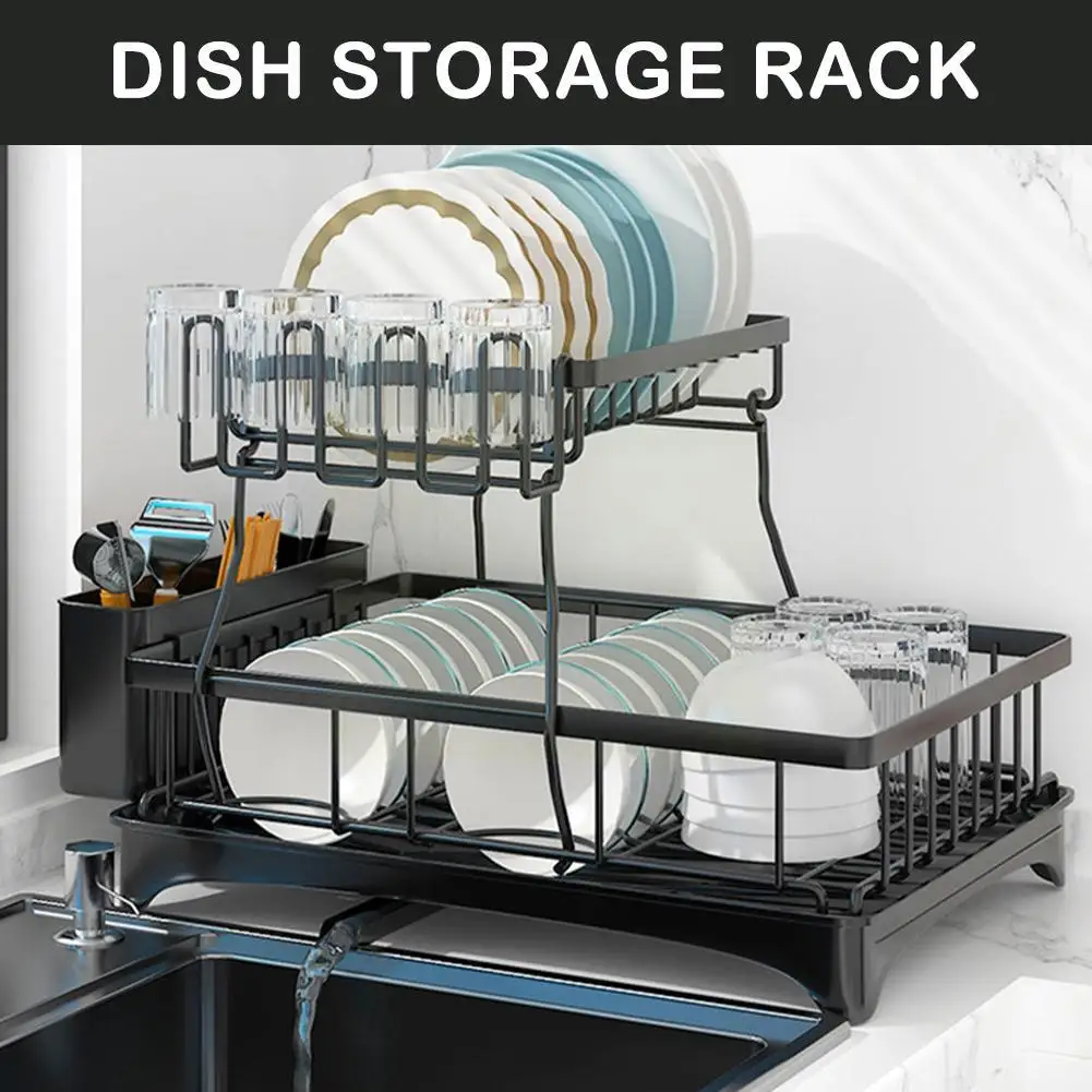 2 Tier Large Dish Drying Rack Stainless Steel Sink Stand Water Drainer Storage Shelf Utensil Organizer Kitchen Accessories
2 Tier Large Dish Drying Rack Stainless Steel Sink Stand Water Drainer Storage Shelf Utensil Organizer Kitchen Accessories