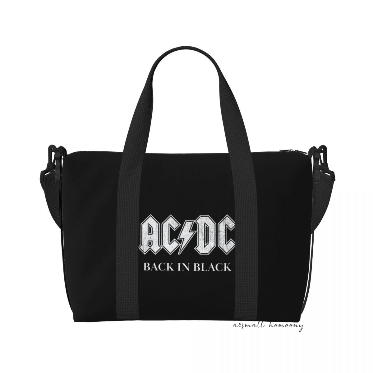 Дорожная сумка для путешествий AC-DC-Back-in-Black, персонализированные дорожные сумки с плечевым ремнем, спортивная сумка для женщин
Дорожная сумка для путешествий AC-DC-Back-in-Black, персонализированные дорожные сумки с плечевым ремнем, спортивная сумка для женщин