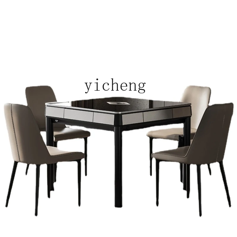 Zk Stainless Steel Mahjong Machine Automatic Glass Dining Table Dual-Use Four-Mouth Machine Mahjong Table
Zk Stainless Steel Mahjong Machine Automatic Glass Dining Table Dual-Use Four-Mouth Machine Mahjong Table