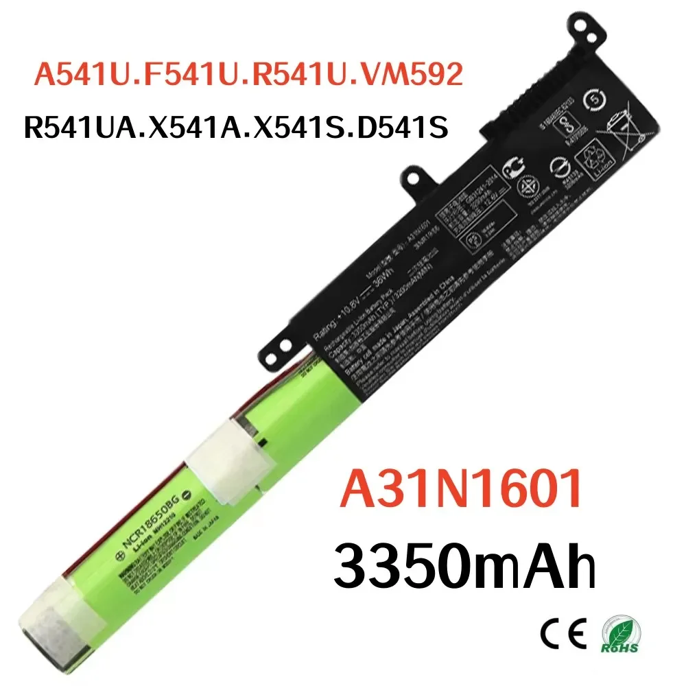 100%Original 3350mAh For ASUS A31N1601 A541U F541U R541U R541UA X541A X541S D541S VM592U laptop battery
100%Original 3350mAh For ASUS A31N1601 A541U F541U R541U R541UA X541A X541S D541S VM592U laptop battery