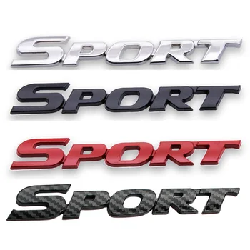 3D ABS 자동차 글자 로고, 스포츠 엠블럼, 트렁크 배지 데칼, 도요타 야리스 코롤라 캠리 하이랜더 CHR 스포츠 스티커 액세서리