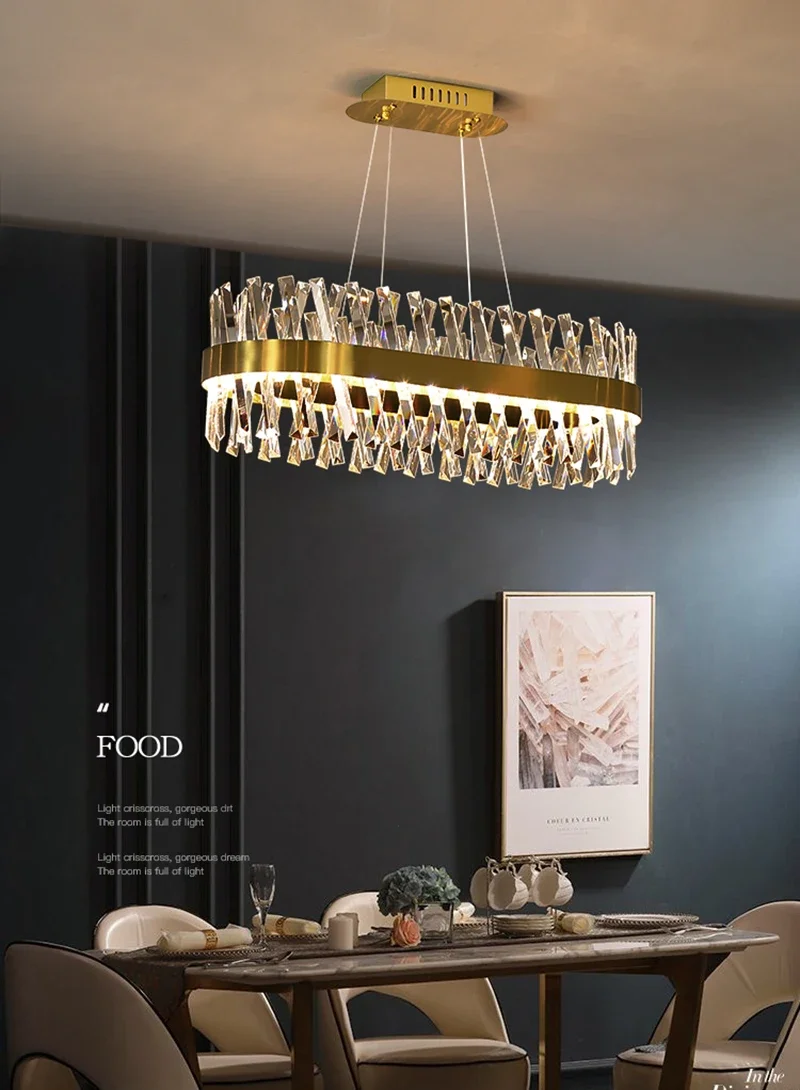Modern K9 Crystal Chandelier Gold Chandelier Dining Room Rectangle Led Lamp Hanging Lamp Light Metal Drop For Living Room
Modern K9 Crystal Chandelier Gold Chandelier Dining Room Rectangle Led Lamp Hanging Lamp Light Metal Drop For Living Room