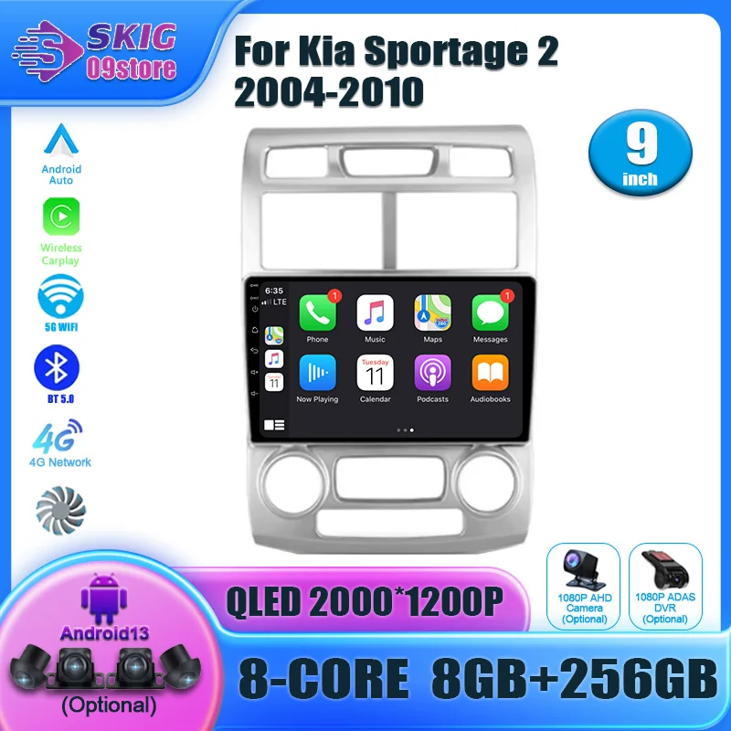 For Kia Sportage 2 2004-2010 Car Radio Multimedia Player Navigation GPS CarPlay Touch Screen Auto Stereo With Rear View camera
For Kia Sportage 2 2004-2010 Car Radio Multimedia Player Navigation GPS CarPlay Touch Screen Auto Stereo With Rear View camera