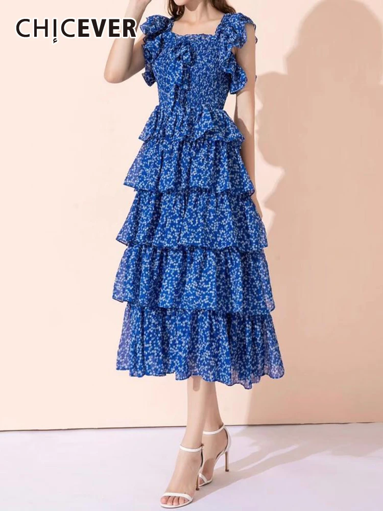 CHICEVER Slim Tierred Dresses For Women Square Collar Sleeveless Off Shoulder High Waist Print Colorblock Midi Dress Female 2023
CHICEVER Slim Tierred Dresses For Women Square Collar Sleeveless Off Shoulder High Waist Print Colorblock Midi Dress Female 2023
