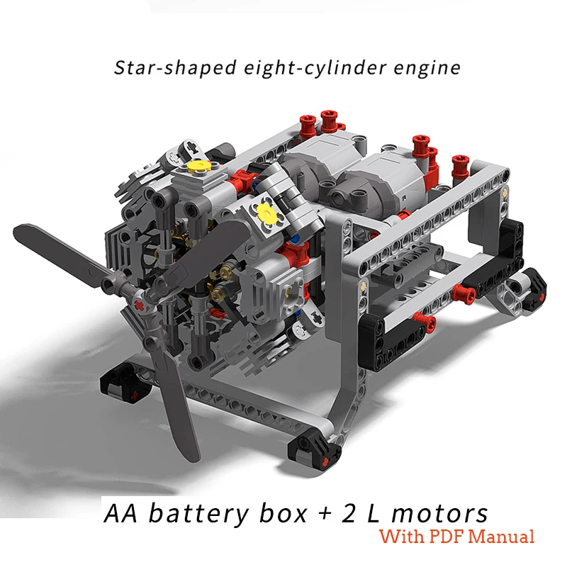 MOC Creative Electric High-tech Parts Building Blocks Motor 8-cylinder Engine Mechanical Model DIY enlighten Toy for kids gift
MOC Creative Electric High-tech Parts Building Blocks Motor 8-cylinder Engine Mechanical Model DIY enlighten Toy for kids gift