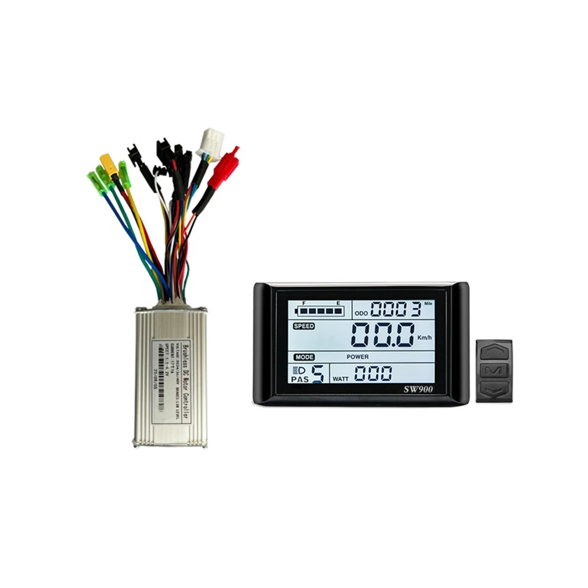 17A Three-Mode Sine Wave Ebike Controller with SW900 Display for 36V 48V 750W1000W Electric Bicycle Motor Modified Parts
17A Three-Mode Sine Wave Ebike Controller with SW900 Display for 36V 48V 750W1000W Electric Bicycle Motor Modified Parts