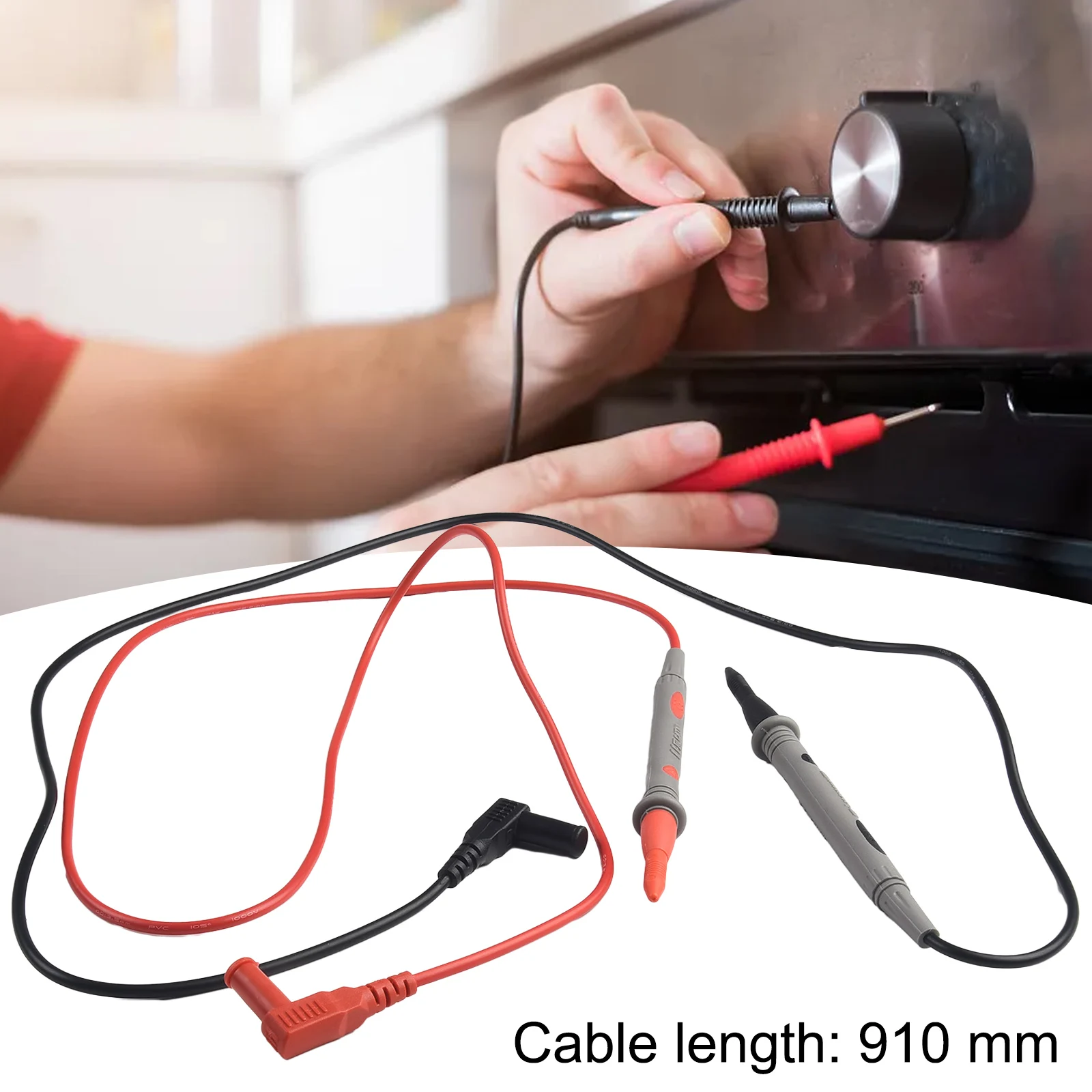 Voltmeter Cable Multi Purpose Multimeter Probe Test Leads with Sharp Probes for IC Pins LED and Small Components
Voltmeter Cable Multi Purpose Multimeter Probe Test Leads with Sharp Probes for IC Pins LED and Small Components