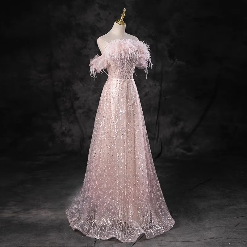 Ashely Alsa Real Picture Saudi Arabic Luxury Formal Evening Dresses For Women Feather Sequined Long Prom Party Occasion Gown
Ashely Alsa Real Picture Saudi Arabic Luxury Formal Evening Dresses For Women Feather Sequined Long Prom Party Occasion Gown