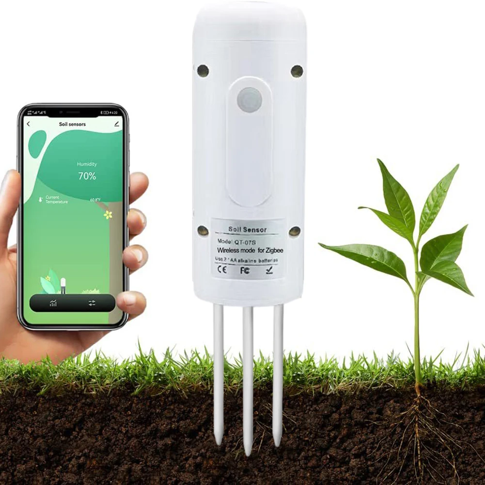 ZIGBE E Plant Monitor Outdoor Soil Temperature Meter Moisture Humidity Tester Sensor Garden Automation Irrigation TUYA Detector
ZIGBE E Plant Monitor Outdoor Soil Temperature Meter Moisture Humidity Tester Sensor Garden Automation Irrigation TUYA Detector