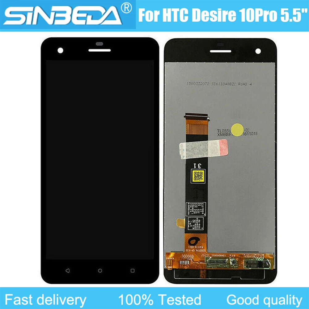 

Original For HTC Desire 10 Pro D10w D10i 5.5" LCD Display Replacement Touch Screen With Frame Digitizer Assembly With Free Tools