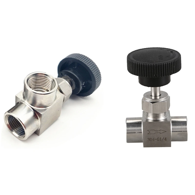 Needle Valve 1/4 Inch Right Angle Female Thread BSP SS304 & 1/4 Inch BSP Equal Female Thread SS 304 Stainless Steel
Needle Valve 1/4 Inch Right Angle Female Thread BSP SS304 & 1/4 Inch BSP Equal Female Thread SS 304 Stainless Steel