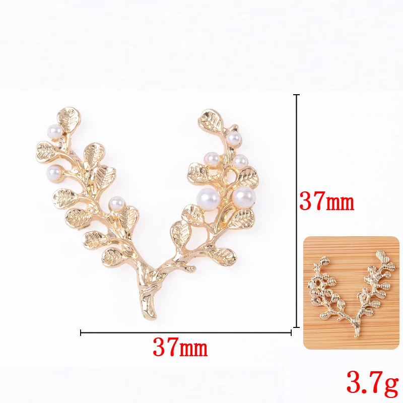 10 PCS Retro Alloy Headdress Inset Crystal Rhinestone Imitation Pearl Leaves Branch DIY Jewelry Accessories
10 PCS Retro Alloy Headdress Inset Crystal Rhinestone Imitation Pearl Leaves Branch DIY Jewelry Accessories